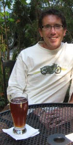 Ken Hull with a beer at Selin's Grove Brewing